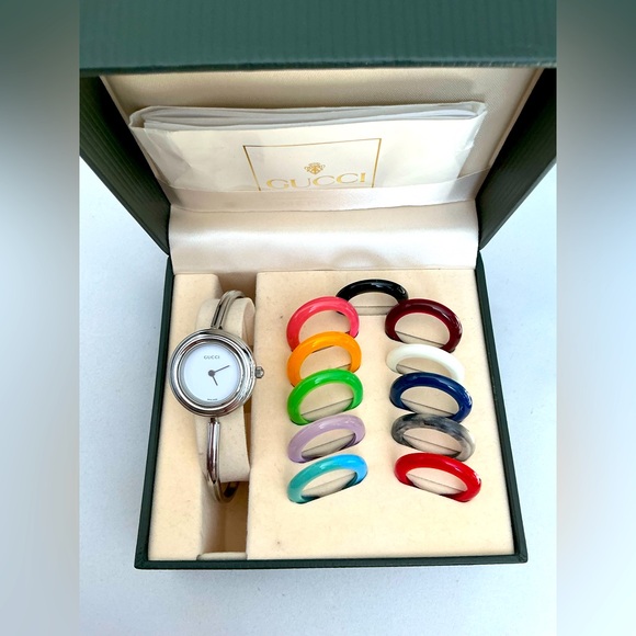 Dressy GUCCI watch with colorful bezels🔥🔥🔥 - Picture 1 of 15